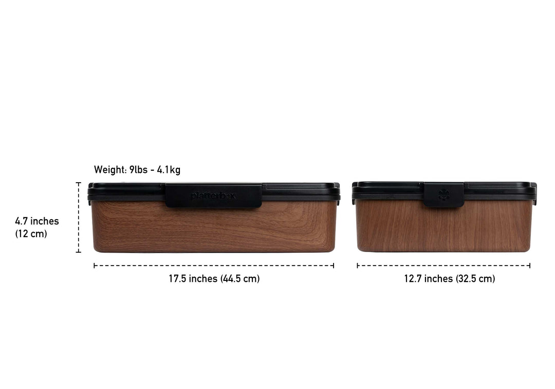 Walnut Finish Platterbox